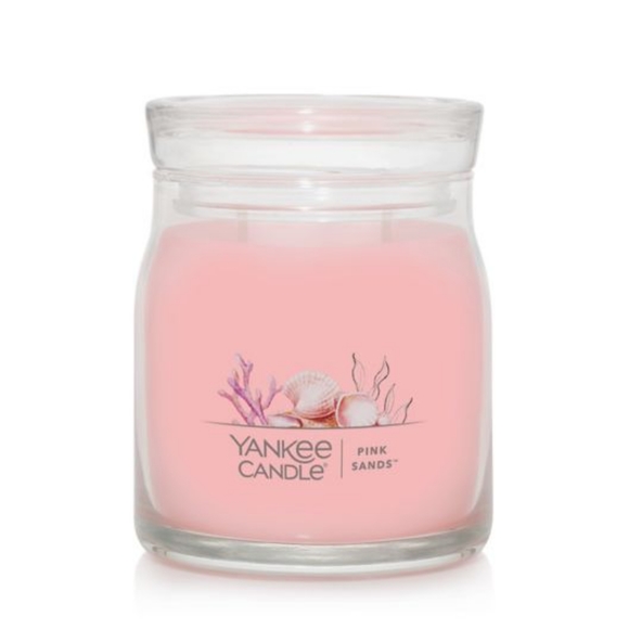 NIP Yankee Candle 13 Ounce Pink Sands Small Candle!